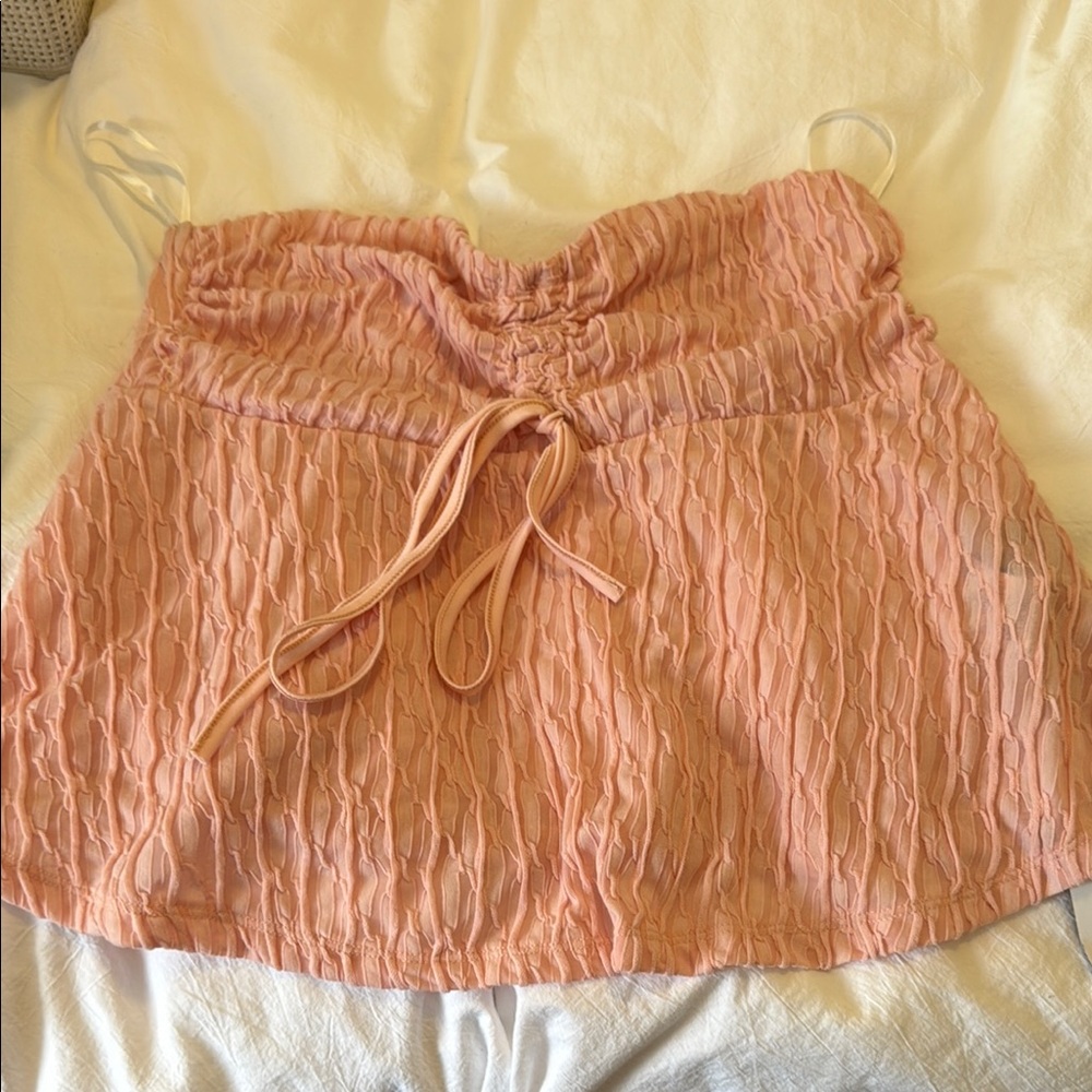 Pink Ruched Women's Top